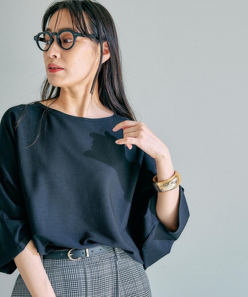 Elura（エルーラ）の「サラサラタッチプルオーバー/133618（ニット/セーター・レディース・ホワイト/ブラウン/ブラック/ブルー系その他4・FREE）」の3枚目の写真