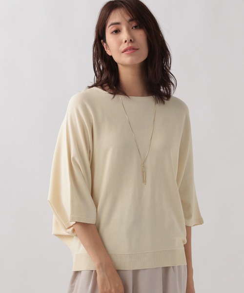 Elura（エルーラ）の「サラサラタッチプルオーバー/133618（ニット/セーター・レディース・ホワイト/ブラウン/ブラック/ブルー系その他4・FREE）」の17枚目の写真