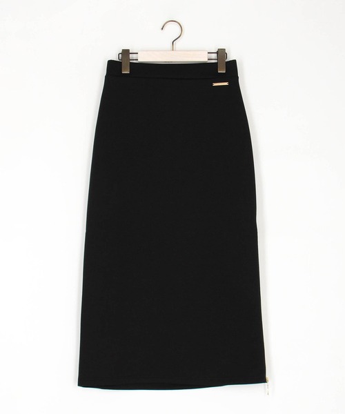 NICOLE white(ニコルホワイト)の「サイドZIPタイトスカート/ダンボールポンチ(スカート・レディース・ブラック/ベージュ/ネイビー/グリーン・FREE)」の12枚目の写真