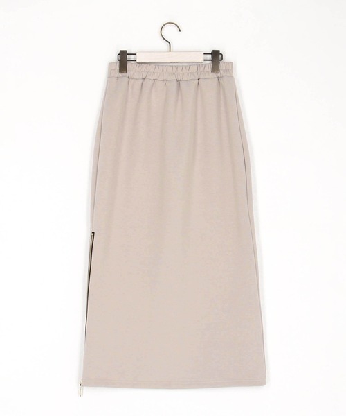 NICOLE white(ニコルホワイト)の「サイドZIPタイトスカート/ダンボールポンチ(スカート・レディース・ブラック/ベージュ/ネイビー/グリーン・FREE)」の8枚目の写真