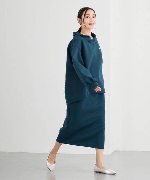 NICOLE white(ニコルホワイト)の「サイドZIPタイトスカート/ダンボールポンチ(スカート・レディース・ブラック/ベージュ/ネイビー/グリーン・FREE)」の18枚目の写真