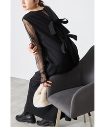 &. NOSTALGIA | 【ZOZO限定】バックリボンジャンパースカート(ジャンパースカート)