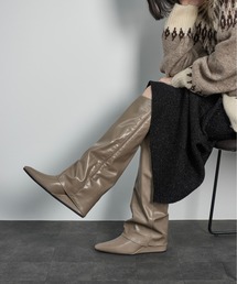 THE YOn | フェイクレイヤードロングブーツ(ブーツ)