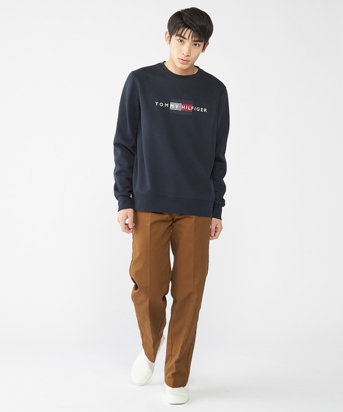 TOMMY HILFIGER(トミーヒルフィガー)の「【オンライン・ZOZO限定カラー】ヒルフィガーロゴ裏起毛スウェット(スウェット・メンズ・ホワイト/ネイビー/ブルー・SMALL/MEDIUM/LARGE/X-LARGE)」の6枚目の写真