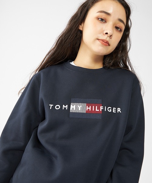 TOMMY HILFIGER(トミーヒルフィガー)の「【オンライン・ZOZO限定カラー】ヒルフィガーロゴ裏起毛スウェット(スウェット・メンズ・ホワイト/ネイビー/ブルー・SMALL/MEDIUM/LARGE/X-LARGE)」の7枚目の写真