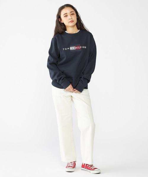 TOMMY HILFIGER(トミーヒルフィガー)の「【オンライン・ZOZO限定カラー】ヒルフィガーロゴ裏起毛スウェット(スウェット・メンズ・ホワイト/ネイビー/ブルー・SMALL/MEDIUM/LARGE/X-LARGE)」の8枚目の写真