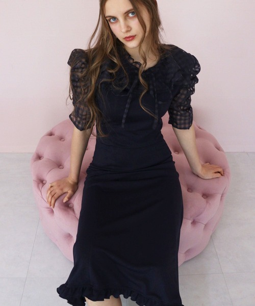 TITTY&CO.（ティティーアンドコー）の「シアーチェックマーメイド