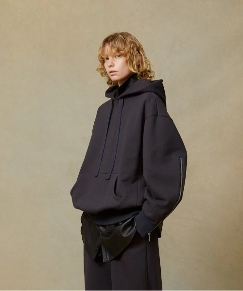 【セール】【i'm here：】SIDE ZIP : SWEAT HOODIE（パーカー）｜I'm here:（アイムヒアー）