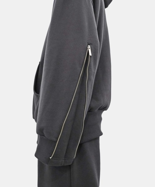 【セール】【i'm here：】SIDE ZIP : SWEAT HOODIE（パーカー）｜I'm here:（アイムヒアー）