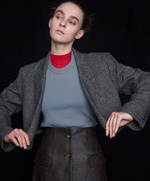 PLUS（プラス）の「【PLUS】パターンクロップドジャケット（テーラードジャケット）」