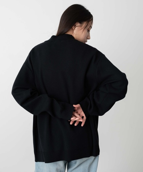 WEGO(ウィゴー)の「WEGO/ミラノリブモックネックプルオーバー(ニット/セーター・メンズ・ブラック/ホワイト・MEDIUM/LARGE)」の19枚目の写真