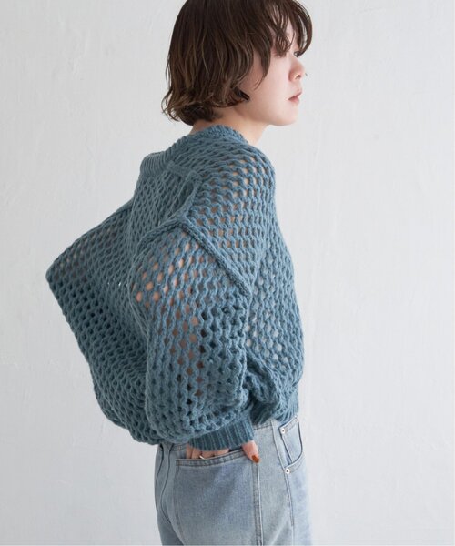 notch.（ノッチ）の「ハニカムプルオーバーニット（ニット/セーター・レディース・グレー/グリーン・M）」の20枚目の写真