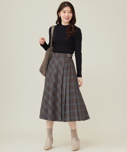 ANY SIS(エニィスィス)の「【洗える】リブインナー ニット(ニット/セーター・レディース・ライトグレー系/ブラック系/アイボリー系/ブラック系2・2)」の11枚目の写真