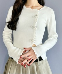 Silly | 【秋の韓国コーデに大活躍◎】リボンメロウトップス(Tシャツ/カットソー)