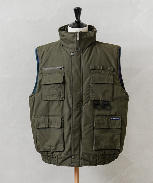 HOUSTON（ヒューストン）の「Renegade Sports レネゲードスポーツ RENE001 ウォーターレジスタント フィッシングベスト（ダウンベスト・メンズ・ブラック/オリーブ/キャメル/ネイビー・M/L/XL/XXL）」の2枚目の写真