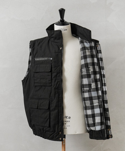 HOUSTON（ヒューストン）の「Renegade Sports レネゲードスポーツ RENE001 ウォーターレジスタント フィッシングベスト（ダウンベスト・メンズ・ブラック/オリーブ/キャメル/ネイビー・M/L/XL/XXL）」の9枚目の写真