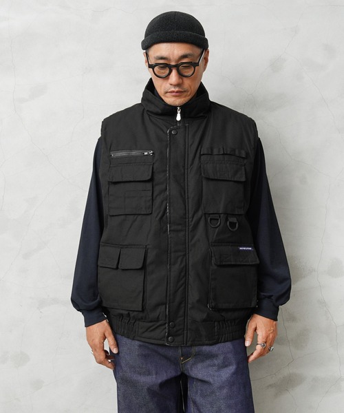 HOUSTON（ヒューストン）の「Renegade Sports レネゲードスポーツ RENE001 ウォーターレジスタント フィッシングベスト（ダウンベスト・メンズ・ブラック/オリーブ/キャメル/ネイビー・M/L/XL/XXL）」の10枚目の写真