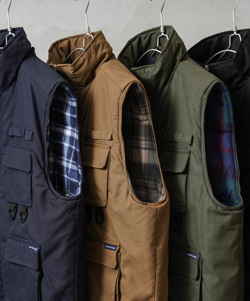 HOUSTON（ヒューストン）の「Renegade Sports レネゲードスポーツ RENE001 ウォーターレジスタント フィッシングベスト（ダウンベスト・メンズ・ブラック/オリーブ/キャメル/ネイビー・M/L/XL/XXL）」の5枚目の写真