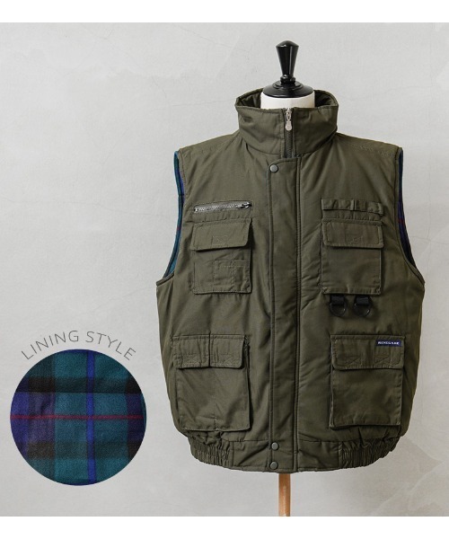 HOUSTON（ヒューストン）の「Renegade Sports レネゲードスポーツ RENE001 ウォーターレジスタント フィッシングベスト（ダウンベスト・メンズ・ブラック/オリーブ/キャメル/ネイビー・M/L/XL/XXL）」の14枚目の写真