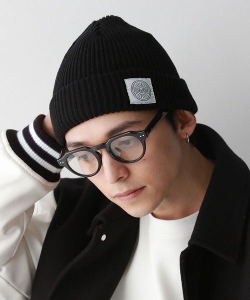 POLeR（ポーラー）の「【POLeR/ポーラー】ブランドロゴニットビーニー（ニットキャップ/ビーニー・メンズ・ダークブラウン/ブラック/グリーン系その他・FREE）」の2枚目の写真