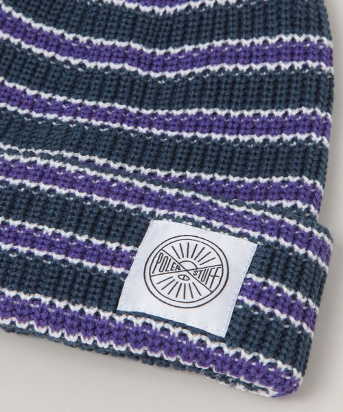 POLeR（ポーラー）の「【POLeR/ポーラー】ブランドロゴニットビーニー（ニットキャップ/ビーニー・メンズ・ダークブラウン/ブラック/グリーン系その他・FREE）」の8枚目の写真
