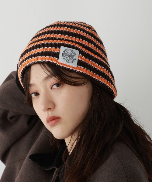 POLeR（ポーラー）の「【POLeR/ポーラー】ブランドロゴニットビーニー（ニットキャップ/ビーニー・メンズ・ダークブラウン/ブラック/グリーン系その他・FREE）」の13枚目の写真