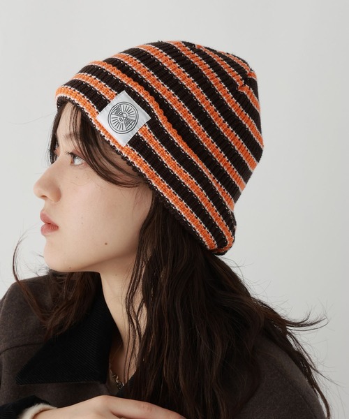 POLeR（ポーラー）の「【POLeR/ポーラー】ブランドロゴニットビーニー（ニットキャップ/ビーニー・メンズ・ダークブラウン/ブラック/グリーン系その他・FREE）」の14枚目の写真