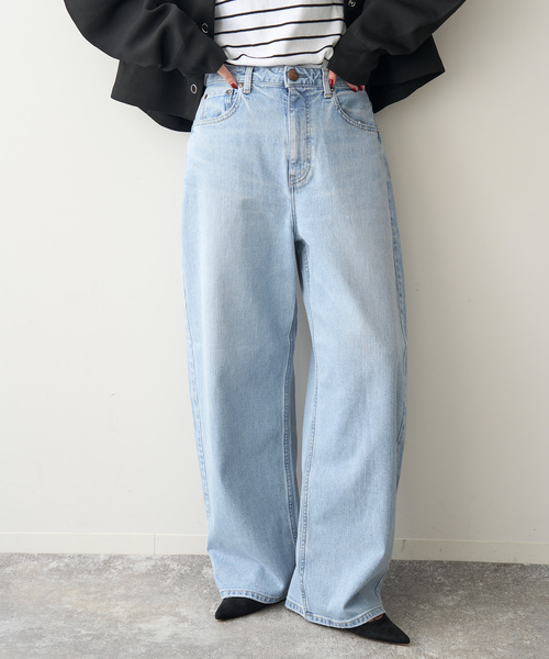 Spick & Span（スピックアンドスパン）の「RED CARD TOKYO / レッドカード トーキョー Montana（デニムパンツ・レディース・ライトブルー/ダークブルー・23/24/25/22）」の21枚目の写真