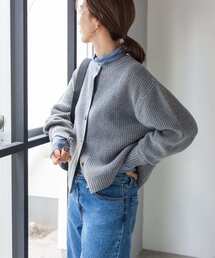 URBAN RESEARCH DOORS グレー USAコットン カーディガン URBAN RESEARCH DOORS グレー USAコットン カーディガン