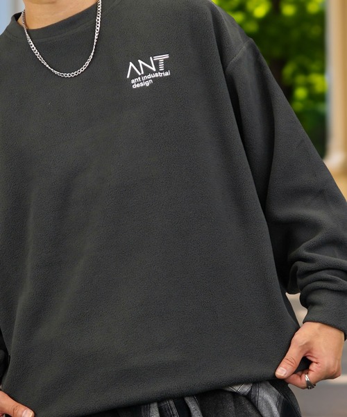 Burner（バーナー）の「【GROOVY STORE】デザイン刺繍 オーバーサイズフリーストレーナー（スウェット・メンズ・アイボリー/ブラック/ネイビー/ラベンダー/スミクロ/ダークグリーン系1/ライトブラック/ブラック系1/ダークブラウン/グリーン系/ダークネイビー/ネイビー系1/ホワイト系4/ブラック系3/ホワイト系/ホワイト系2/ブラック系5/ホワイト系3/ブラック系2/ダークグリーン/ホワイト系5/ブラック系4/ネイビー系2/ホワイト系その他6/ブラック系6/ダークブラウン系2/ダークグリーン系2/ホワイト系7/ブラック系7/杢グレー/グレイッシュブルー・M/L/LL）」の16枚目の写真