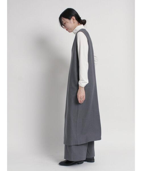sm2rhythm（サマンサモスモスリズム）の「ウールライクキーネックワンピース（ワンピース・レディース・グレー/ブラック/ベージュ・M/L）」の17枚目の写真