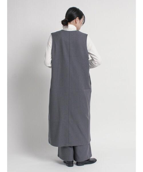 sm2rhythm（サマンサモスモスリズム）の「ウールライクキーネックワンピース（ワンピース・レディース・グレー/ブラック/ベージュ・M/L）」の18枚目の写真