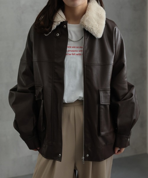 APC ブラウン スエード ジャケット ファー襟 A.P.C. アーペーセー スウェードレザージャケット ブラウン