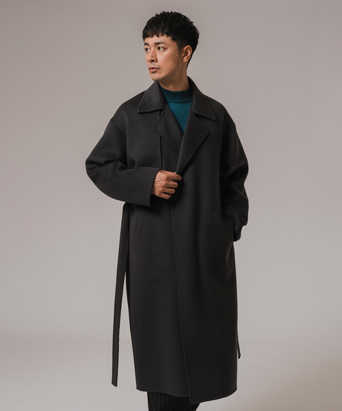 EDIFICE（エディフィス）の「CALMER(カルメール) 別注 ハミルトンリバーコート（トレンチコート・メンズ・ネイビー/チャコールグレー・MEDIUM/LARGE）」の12枚目の写真