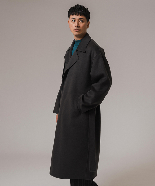 EDIFICE（エディフィス）の「CALMER(カルメール) 別注 ハミルトンリバーコート（トレンチコート・メンズ・ネイビー/チャコールグレー・MEDIUM/LARGE）」の13枚目の写真