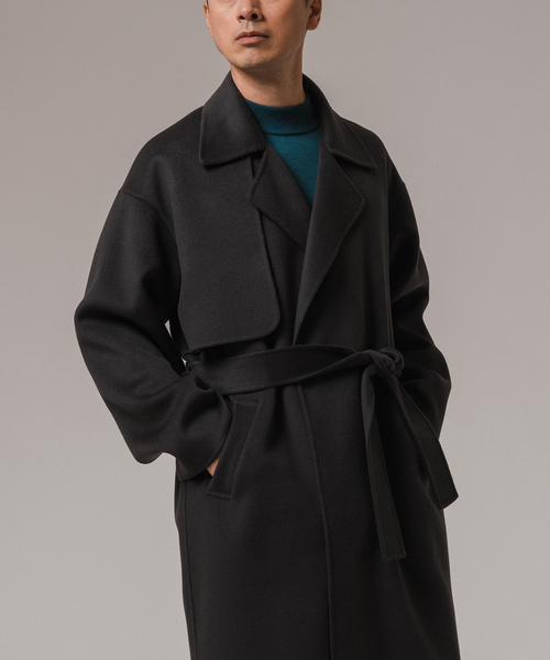 EDIFICE（エディフィス）の「CALMER(カルメール) 別注 ハミルトンリバーコート（トレンチコート・メンズ・ネイビー/チャコールグレー・MEDIUM/LARGE）」の15枚目の写真