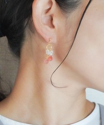 【SHAHA】《SHAHA》天然石/サージカルステンレス/スタッドピアス/揺れるタイプ(MA)