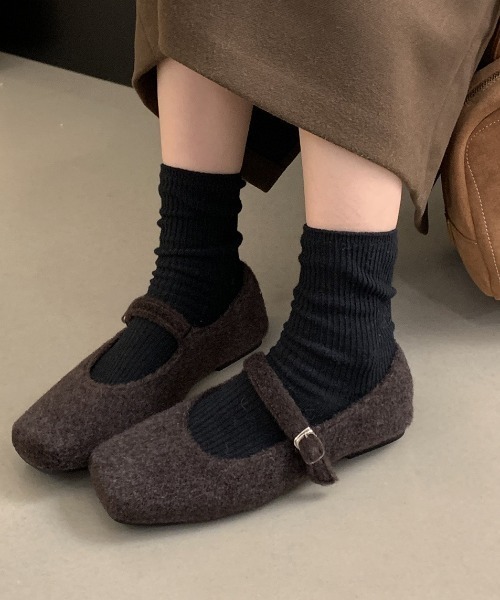 mebole(メボレ)の「メリージェーンフラットシューズ(パンプス・レディース・グレー/ブラウン/ブラック・MEDIUM/LARGE/SMALL)」の3枚目の写真