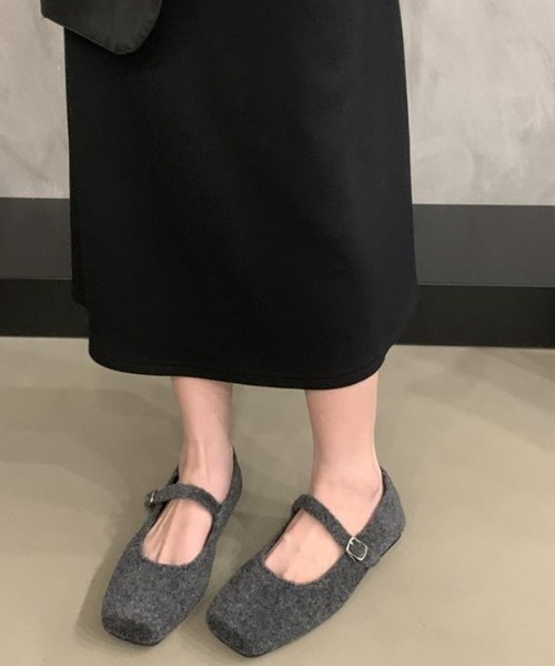 mebole(メボレ)の「メリージェーンフラットシューズ(パンプス・レディース・グレー/ブラウン/ブラック・MEDIUM/LARGE/SMALL)」の8枚目の写真