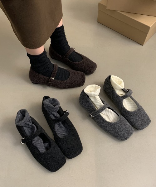 mebole(メボレ)の「メリージェーンフラットシューズ(パンプス・レディース・グレー/ブラウン/ブラック・MEDIUM/LARGE/SMALL)」の14枚目の写真