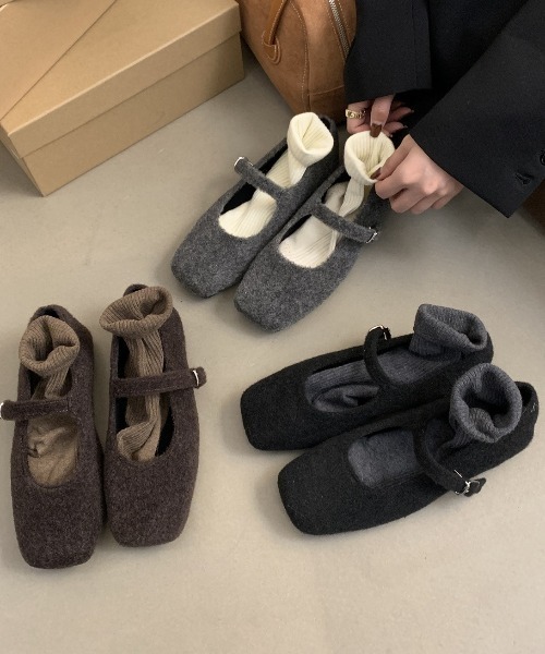mebole(メボレ)の「メリージェーンフラットシューズ(パンプス・レディース・グレー/ブラウン/ブラック・MEDIUM/LARGE/SMALL)」の15枚目の写真