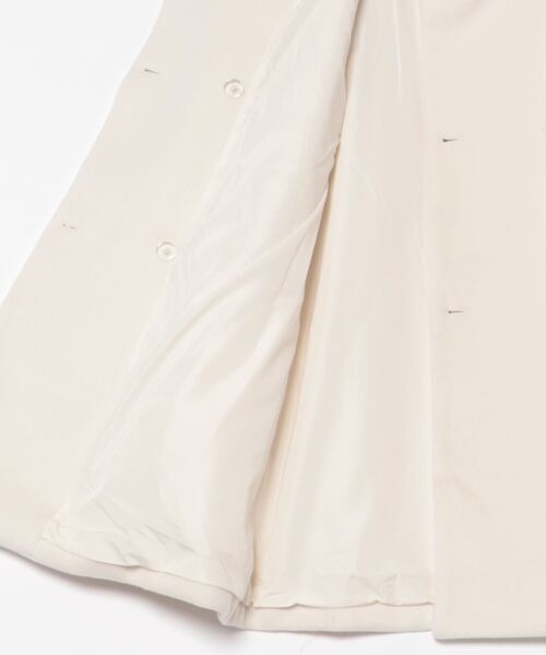 muguet（ミュゲ）の「スタンドカラーミディコート（ステンカラーコート・レディース・アイボリー・FREE）」の2枚目の写真