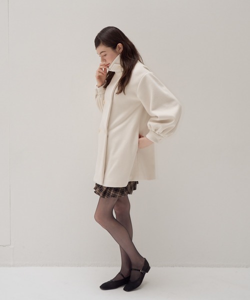 muguet（ミュゲ）の「スタンドカラーミディコート（ステンカラーコート