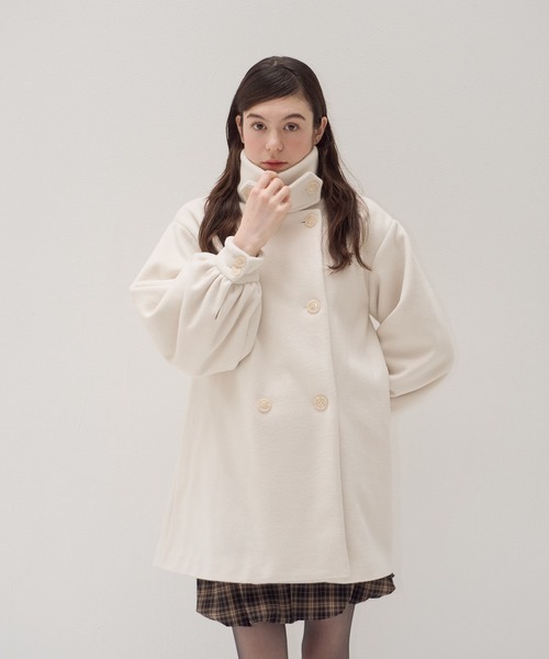muguet（ミュゲ）の「スタンドカラーミディコート（ステンカラーコート