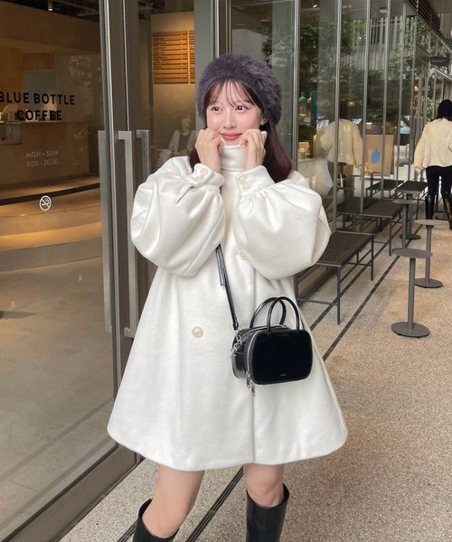 ジャケット・アウター muguet stand collar midi coat muguet stand collar midi coat - メルカリ