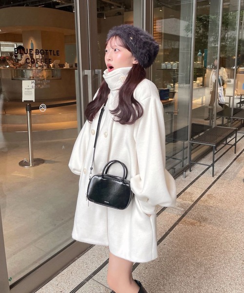 muguet（ミュゲ）の「スタンドカラーミディコート（ステンカラーコート