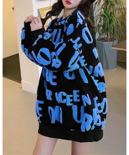 関送込◆REPRESENT◆フーディーセーター any FAM ニット セーター 「洗濯機可/8色展開」アゼボトルニット