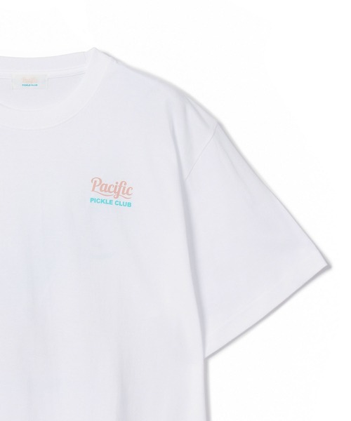 Pacific PICKLE CLUB(パシフィックピックルクラブ)の「PPC WAVE T-SHIRT(Tシャツ/カットソー・メンズ・ネイビー/ピンク/ホワイト/ブラック・S/L/XL/M)」の5枚目の写真