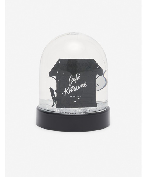 CAFE KITSUNE FESTIVE BARISTA FOX SNOWBALL（インテリア雑貨