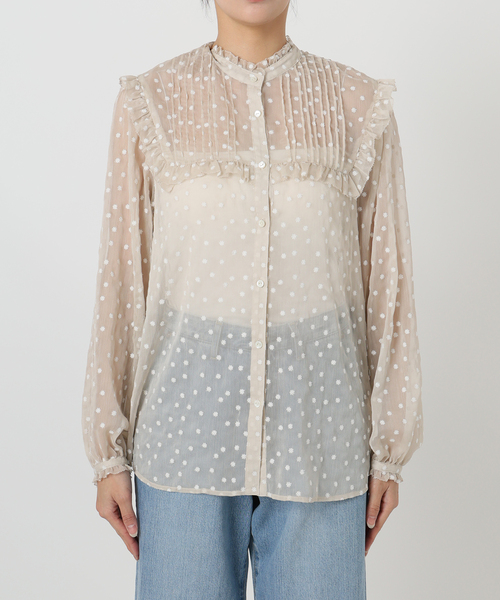 楊柳フリルピンタックブラウス（シャツ/ブラウス）｜IENA（イエナ）の